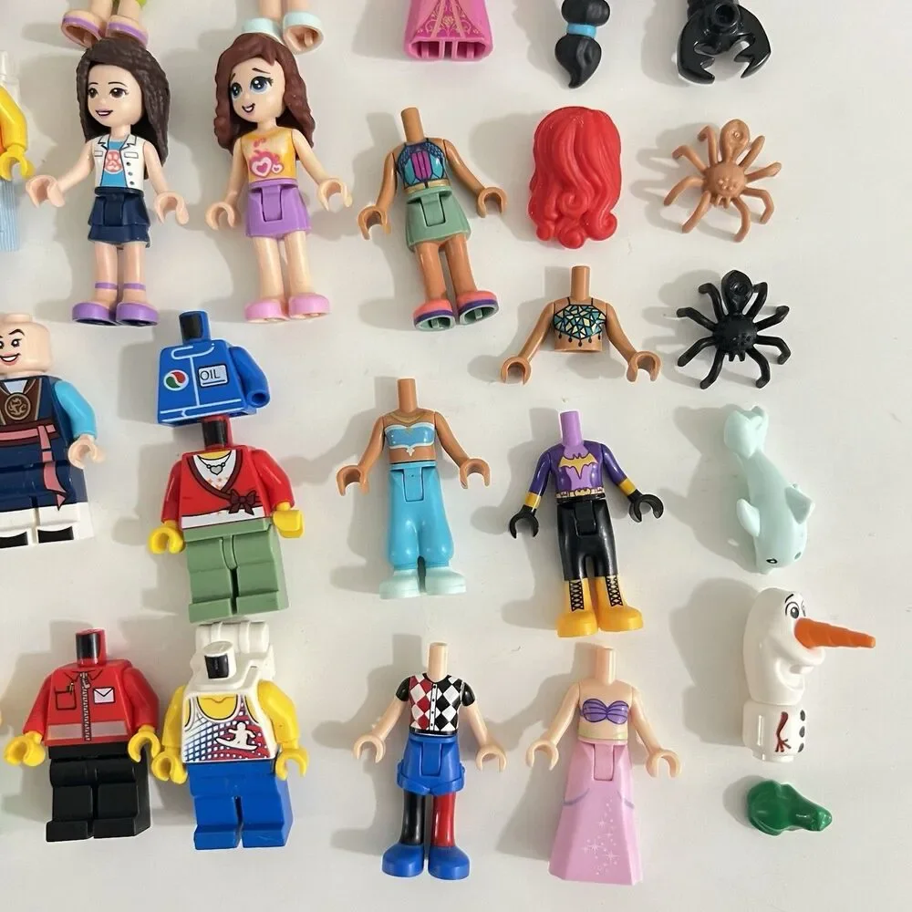 Authentic Lego Mini Figures Mix Lot  & Parts (50+ Mini Figures and Pets/insects)
